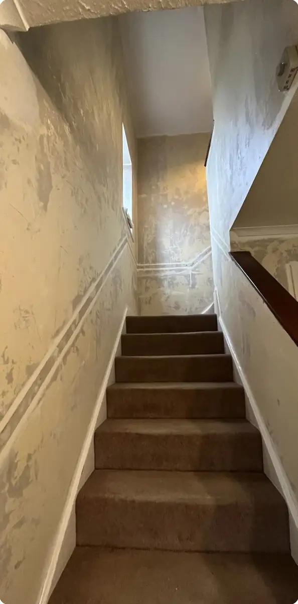 Staircase before redecoration