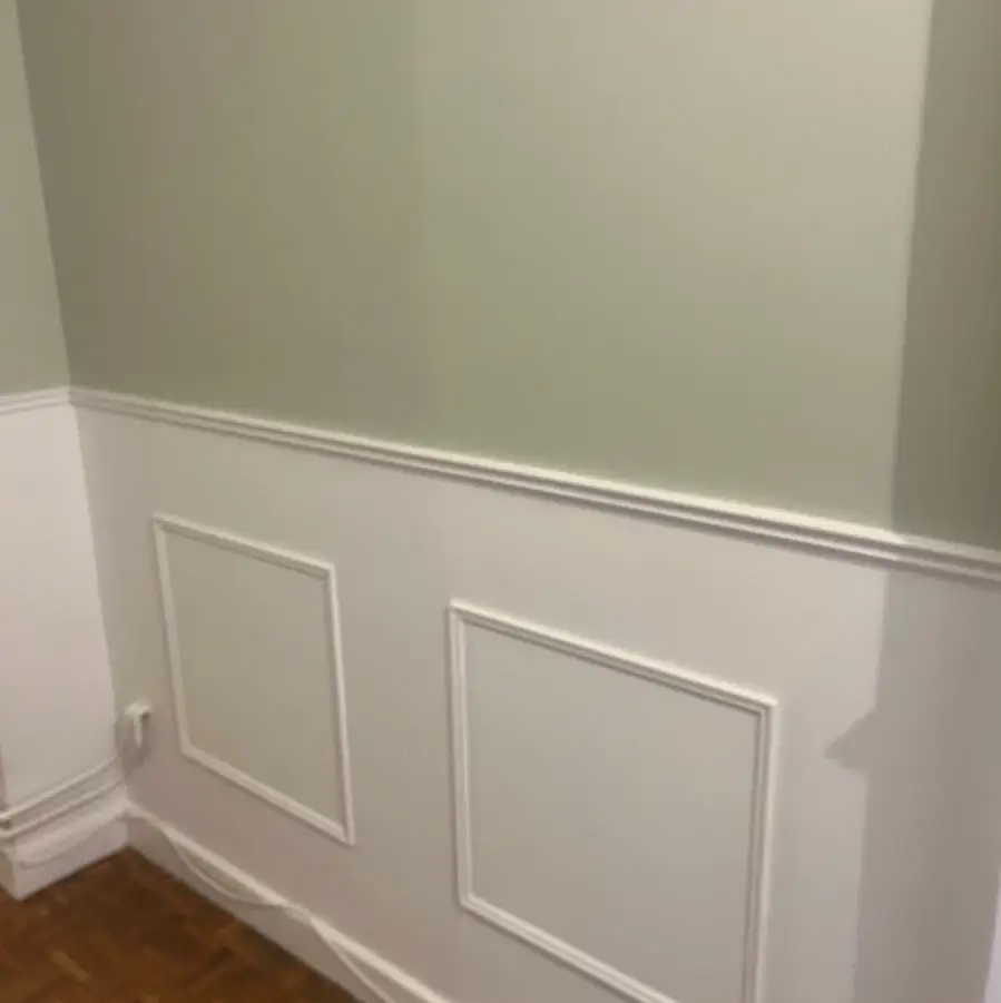 Close-up of picture-frame panelling