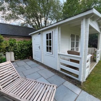 Summer house exterior painting Epsom